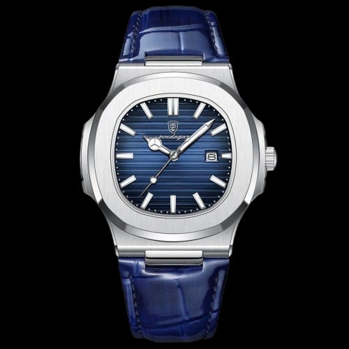 Poedagar Ultra-thin Luminous Leather Men Watch