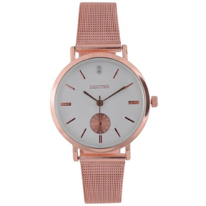 Digitime Ladies Rosegold Parisian Mesh Watch