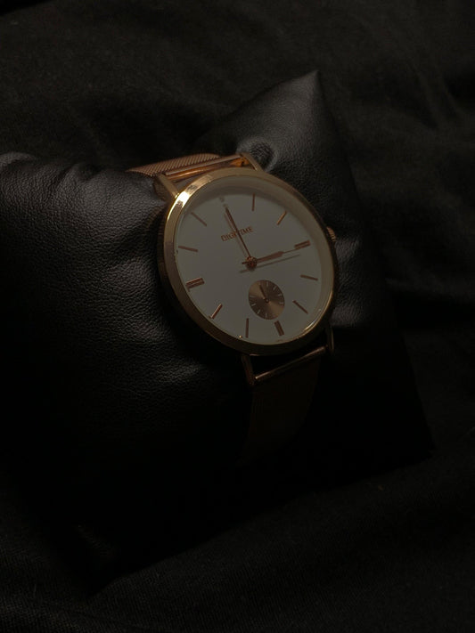 Digitime Ladies Rosegold Parisian Mesh Watch